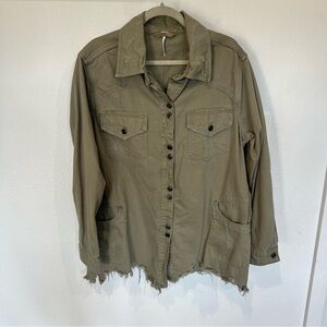 Free people moonchild denim shirt jacket